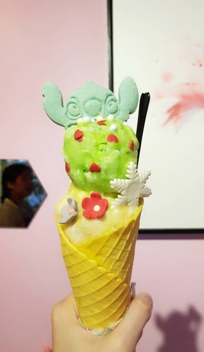 ไอศครีม apple sugus+yakult pepo