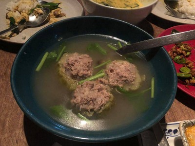 ต้มมะระยัดใส้หมูสับ