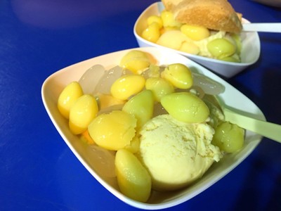 ไอศครีมวานิลลาใส่เครื่อง