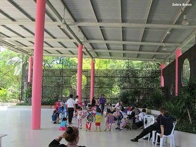 ไม่มีอาหารขาย ต้องเตรียมกันมาเอง หาที่นั่งตามชอบ