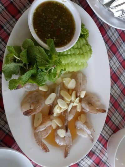 กุ้งแช่น้ำปลา