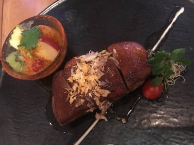 อกเป็ดแช่น้ำปลาย่าง กับตำผลไม้