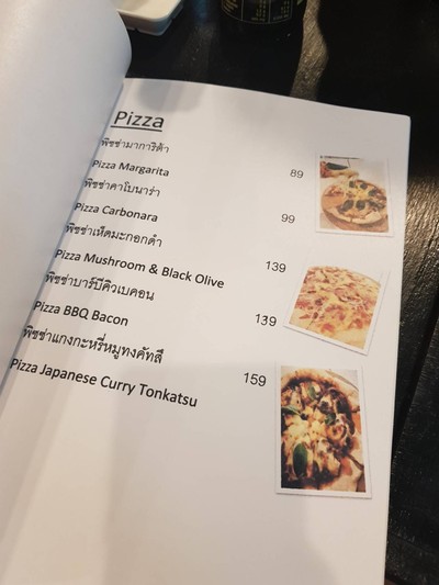 ป้ายราคาหรือสมุดเมนู