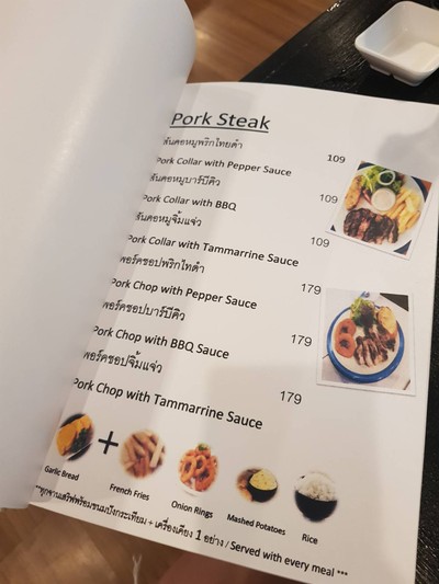 ป้ายราคาหรือสมุดเมนู