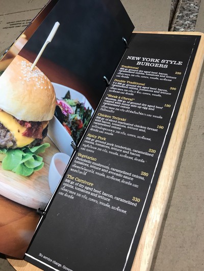 ป้ายราคาหรือสมุดเมนู