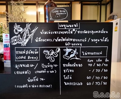 ป้ายราคาหรือสมุดเมนู