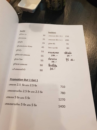 ป้ายราคาหรือสมุดเมนู