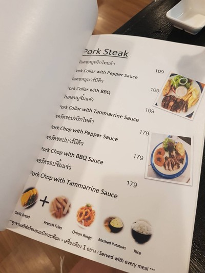 ป้ายราคาหรือสมุดเมนู