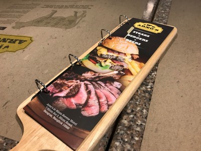 ป้ายราคาหรือสมุดเมนู