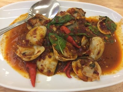 หอยตลับผัดพริกเผา