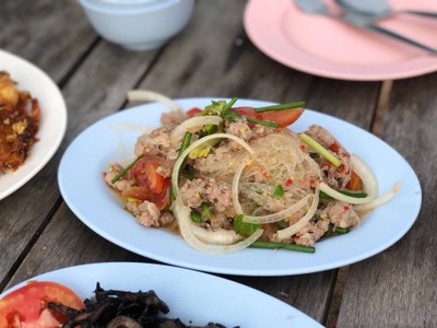 ยำวุ้นเส้นหมูสับ 120- รสชาติกลางๆ