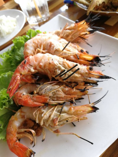 กุ้งใหญ่เผา