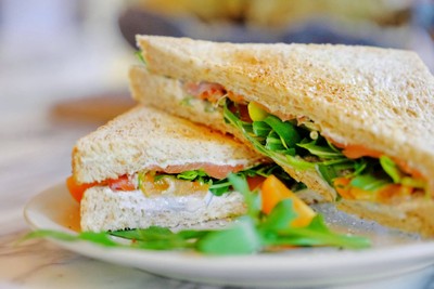 Smoked Salmon Blue Cheese Sandwich