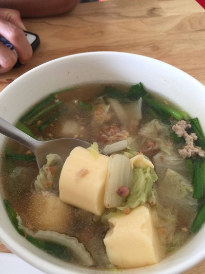 ต้มจืดเต้าหู้หมูสับ