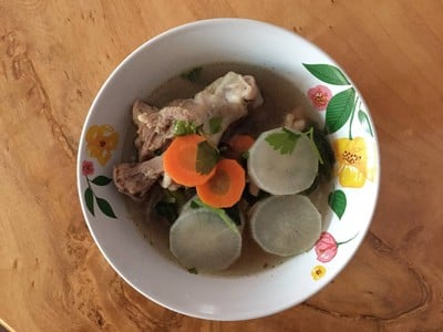 วิธีทำ ต้มจืดไก่หัวไชเท้า