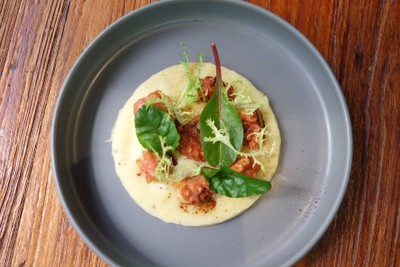 Baby Octopus With Mash potato