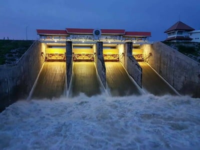 บรรยากาศ เขื่อนลำปาว