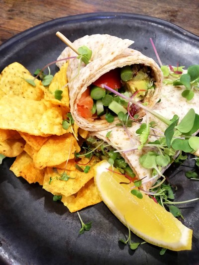 Smoked Salmon with Crab Cream Cheese Wrap ราคา 185 บาท+##1