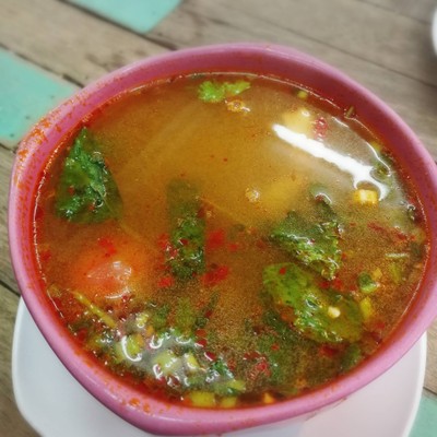 ต้มแซ่บปลาช่อนทอด