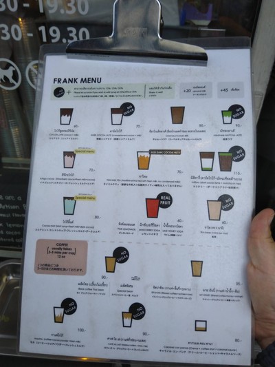 ป้ายราคาหรือสมุดเมนู