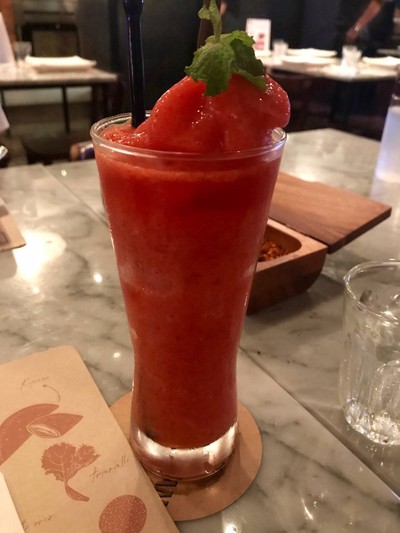 strawberry frappe