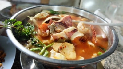เมนูของร้าน เปิ้ล ซีฟู้ด