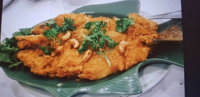 ปลากระพงทอด