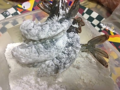 วิธีทำ สลัดผักกาดแก้วกุ้งทอดวาซาบิ 