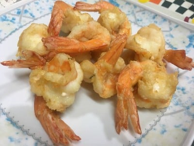 วิธีทำ สลัดผักกาดแก้วกุ้งทอดวาซาบิ 