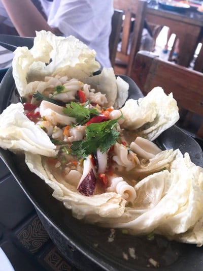 เมนูของร้าน รวยกุ้งเผา