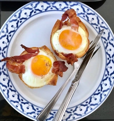 คัพไข่เบค่อน อาหารเช้า