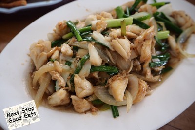 เนื้อปูผัดต้นหอม