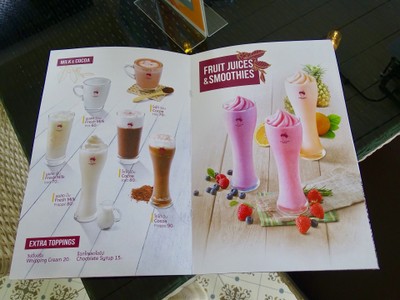 ป้ายราคาหรือสมุดเมนู