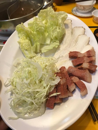 ผัก+สามชั้น(มัง)
