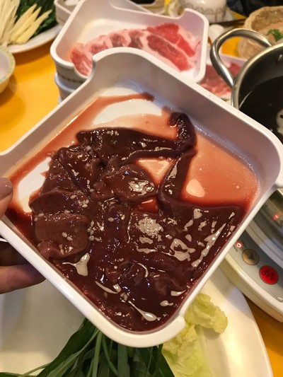 ตับหมูหมักน้ำมันหอย