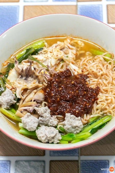 เมนูของร้าน มาม่าฟ้าธานี (เจ้าเก่า)