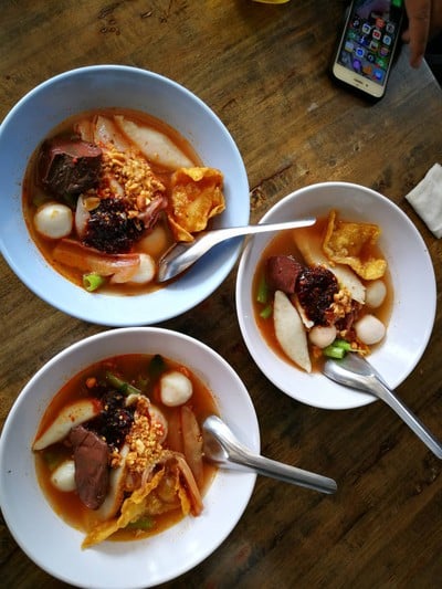 เมนูของร้าน กินเส้นแซ่บ ณ สระบุรี บายพาสกุดนกเปล้า