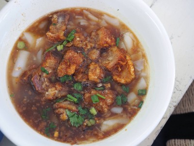 ก๋วยจั๊บหมูกรอบอย่างเดียว