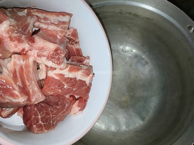 วิธีทำ ✿ แกงผักกวางตุ้ง ✿