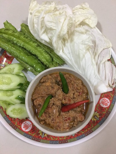 “น้ำพริกกะปิผัดไข่" “น้ำพริกกะปิผัดไข่"