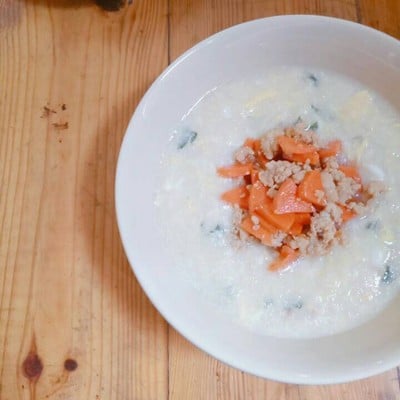 โจ๊กไข่หมูสับแครอท ~