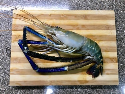 วิธีทำ กุ้งกร้ามกรามนึ่ง (ในกระทะ) + น้ำจิ้มซีฟู้ดรสเด็ด