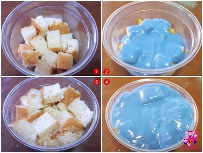 วิธีทำ เค้กอัญชันหน้านิ่ม