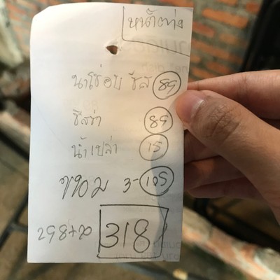 ป้ายราคาหรือสมุดเมนู