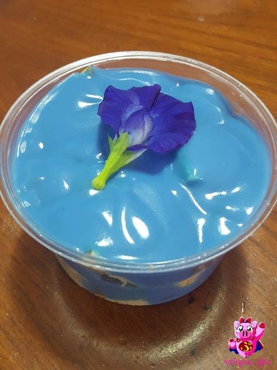 วิธีทำ เค้กอัญชันหน้านิ่ม