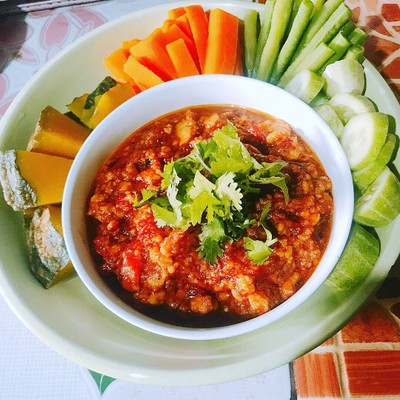 น้ำพริกอ่องเต้าหู้ขาว น้ำพริกอ่องเต้าหู้ขาว