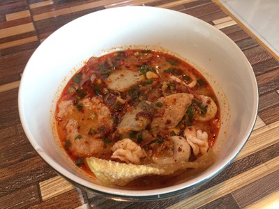 ก๋วยเตี๋ยวต้มยำทะเลน้ำข้น