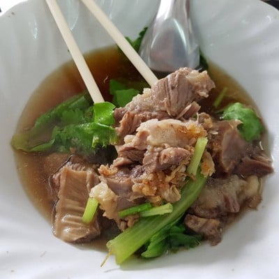 เมนูของร้าน ชิ่ว เนื้อวัวไร้เทียมทาน