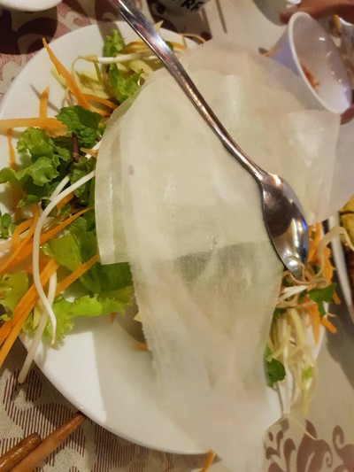 แป้งแหนมเนืองและผัก