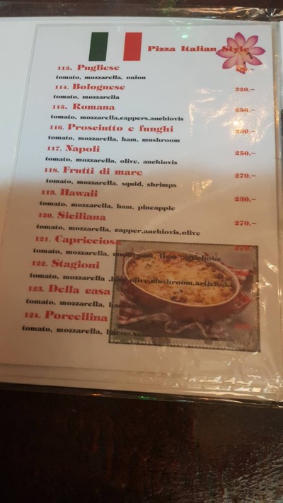 ป้ายราคาหรือสมุดเมนู